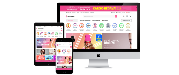 Kozmetik & Bakım & Güzellik E-Ticaret Konsepti